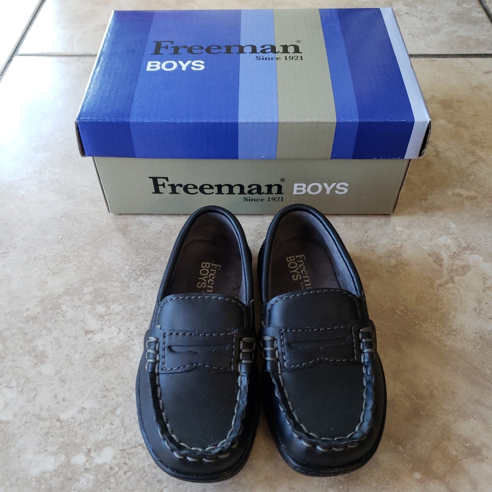 Freeman Boys Black Shoes baby 6M